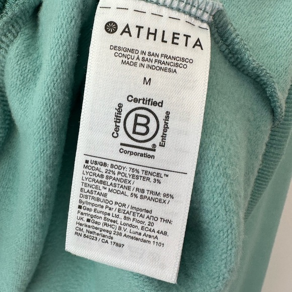 Athleta Women’s Purana V-Neck Wrap Sweatshirt Dusty Jade (Size M) - Picture 6 of 7